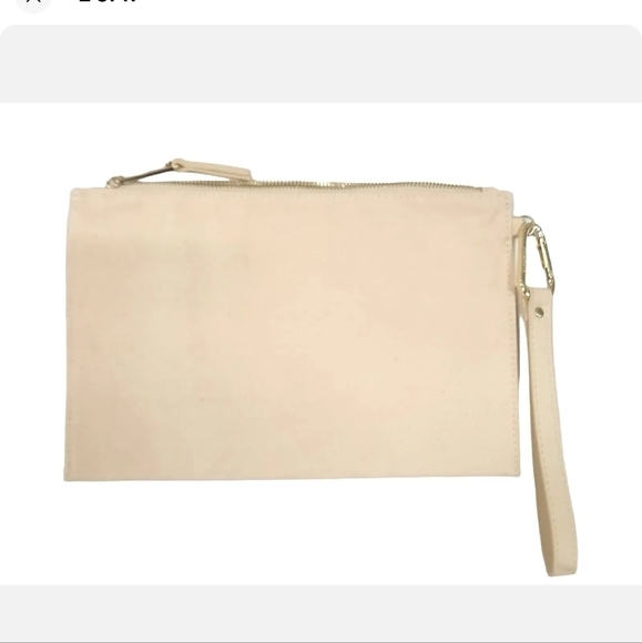 Burberry canvas beauty cosmetic bag pouch new - Picture 2 of 10